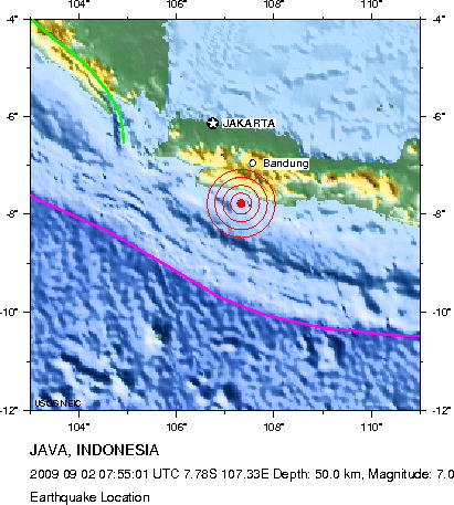 Gempabumi 7,4 SR Guncang Tasikmalaya
